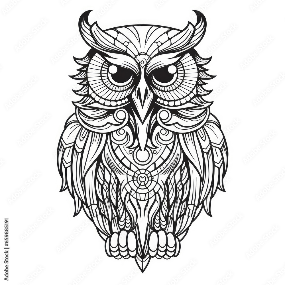a drawing of a owl in black and white. Tattoo idea for a bird, wildlife, hipster theme. a drawing of a owl in black and white. Tattoo idea for a bird, wildlife, hipster theme.