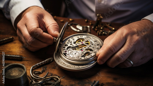 Timeless Expertise: The Elderly Watchmaker's Specialty in Restoring Vintage Pocket Watches
