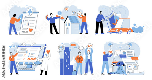 Insurance for car, property, travel, accident, life, medical. Medical, life, and vehicle insurance are often offered in bundled packages Healthcare, finance, and medical service sectors are investing