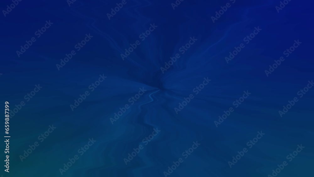 Abstract dark blue color fractal noise liquid wave background 4k animation.