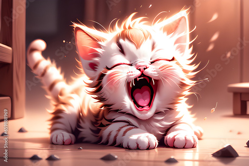 cute baby cat. Generative AI