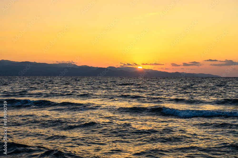 beautiful evening on the Mediterranean sea 8