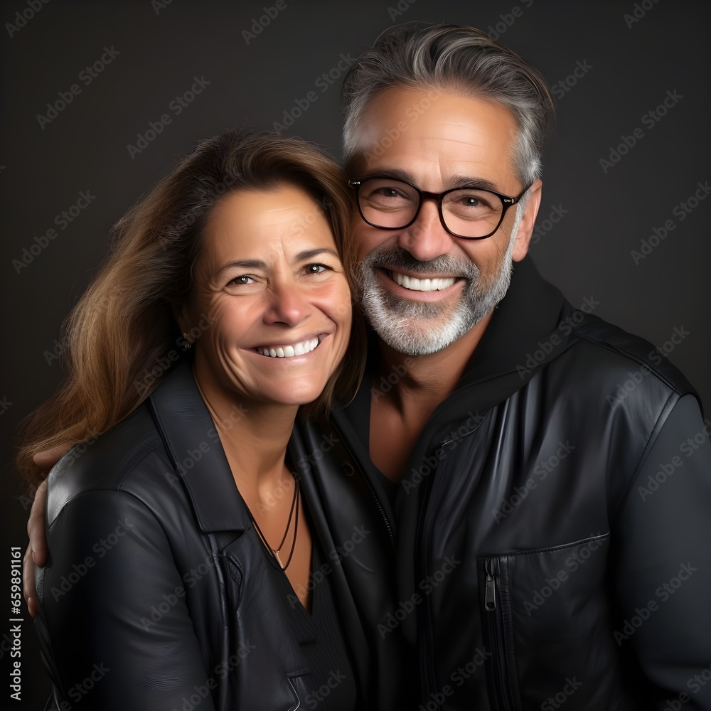 Middle aged couple portrait photo