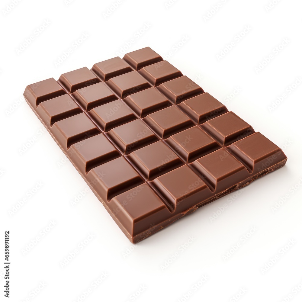 Chocolate bar on a white background. Chocolate bar on a white background.
