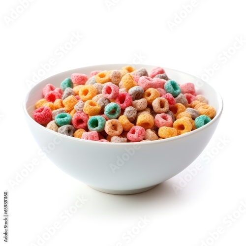 Cereal on a white background. 