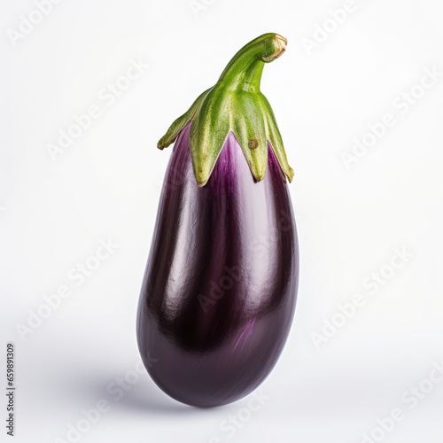 Eggplant on a white background. 