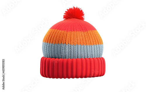 Fun 3D Beanie Illustration on isolated background