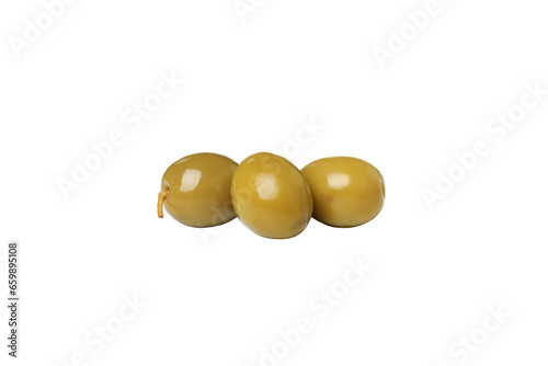 PNG,green olives, isolated on white background