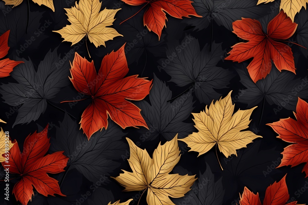 custom made wallpaper toronto digitalautumn leaves background