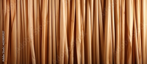 Curtains made of wooden sticks