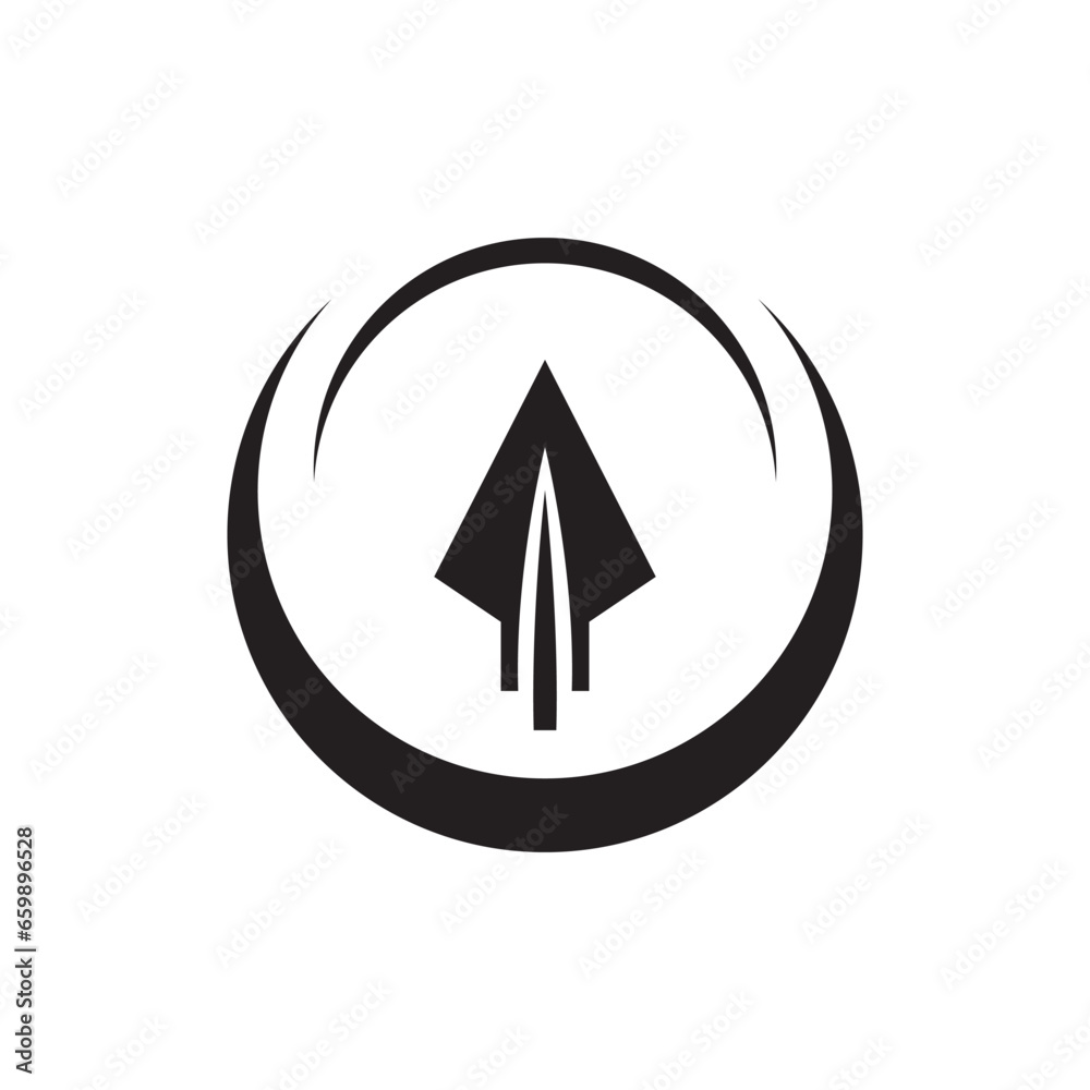 Spear logo vector design template Spear logo vector design template