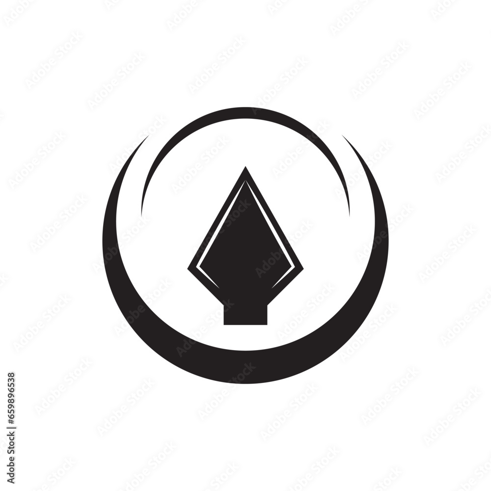 Spear logo vector design template Spear logo vector design template