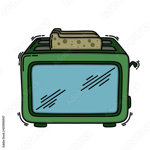 Green bread toaster