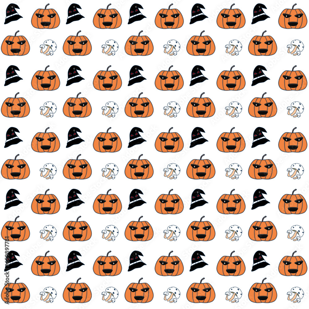 seamless pattern with halloween pumkin seamless pattern with halloween pumkin