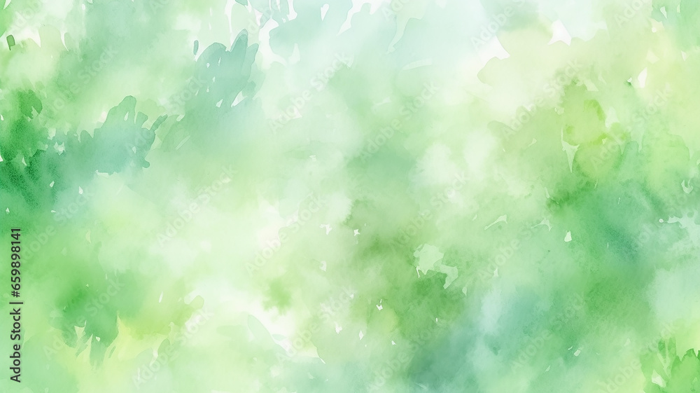 abstract blurred light watercolor fresh green eco background. - obrazy, fototapety, plakaty 