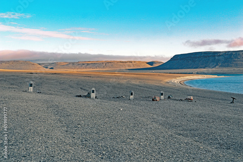 Foto Gräber auf Beechey Island