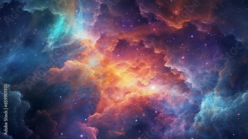 galaxy cosmos abstract multicolored background. © kichigin19