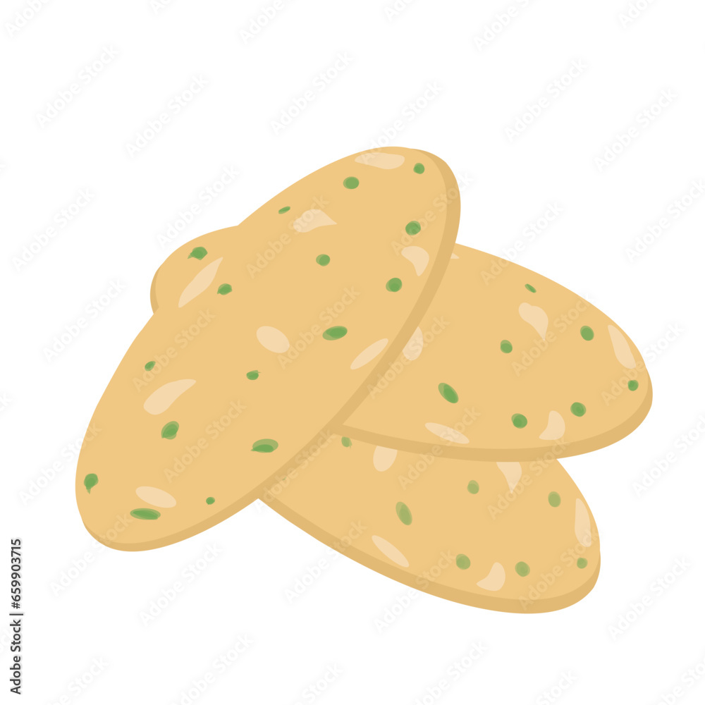 Garlic bagels bread