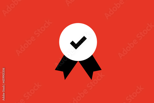 approved audit illustration.  Vector illustration  in flat style design.
