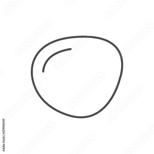 Skin blister line outline icon
