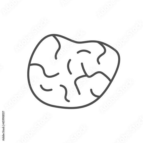 Mole or birthmark line icon