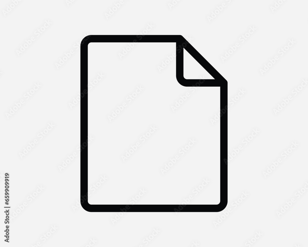 File Icon Folder Document Paper Sheet Blank Empty Note Notepad Contract Memo Text Form App Black White Outline Thin Line Shape Sign Symbol EPS Vector File Icon Folder Document Paper Sheet Blank Empty Note Notepad Contract Memo Text Form App Black White Outline Thin Line Shape Sign Symbol EPS Vector
