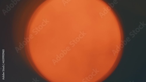 Blurry And Spectacular Sunset Shining Through A Forest Silhouette. Blurred Abstract Light Burst Among Trees. Blur.