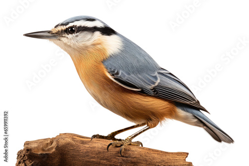Authentic Nuthatch Rendering on transparent background