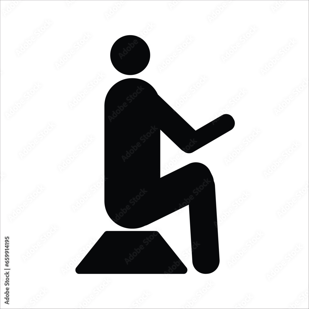 man sitting icon