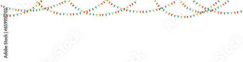 Wallpaper Mural Christmas lights bulbs isolated on white background Torontodigital.ca