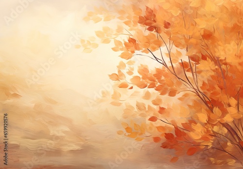 Lush fall backdrop with vibrant hues and textures