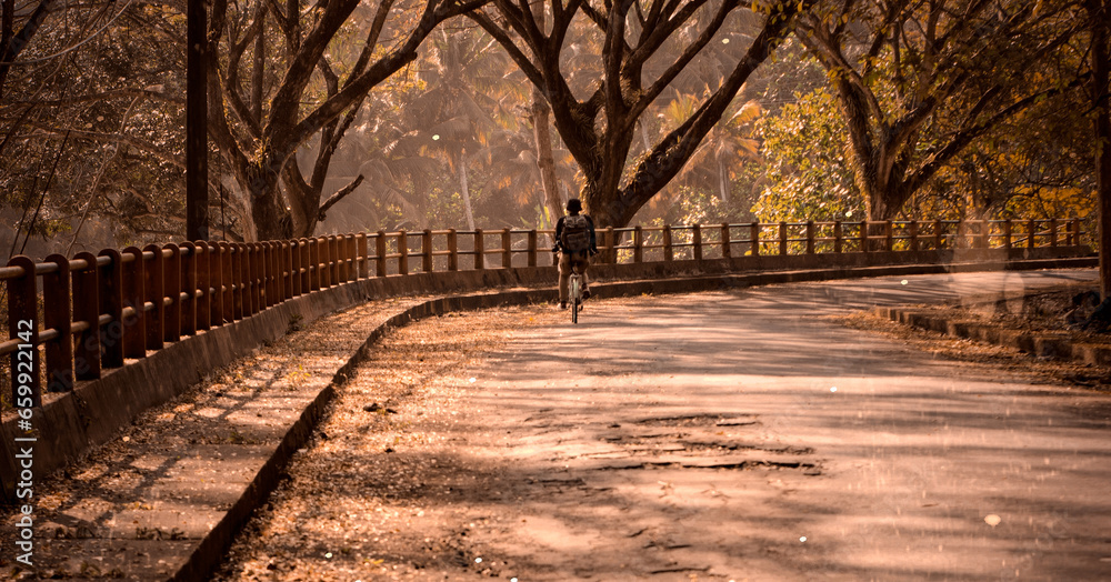 Fototapeta premium Street view in autumn
