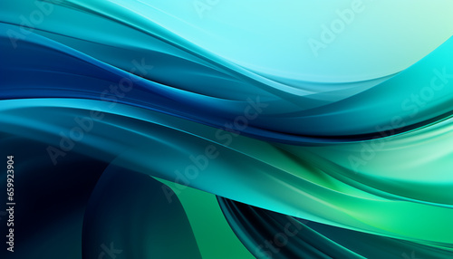 Abstract organic blue green lines as wallpaper background © rida