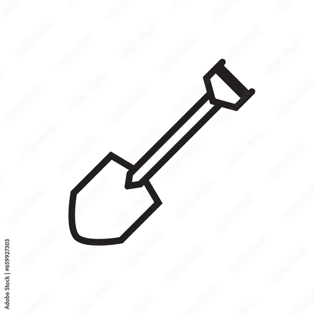 shovel icon design vector isolated shovel icon design vector isolated