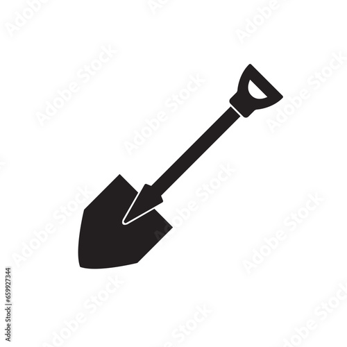 shovel icon design vector isolated