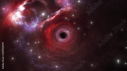 Traveling Through A Wormhole In Spacetime