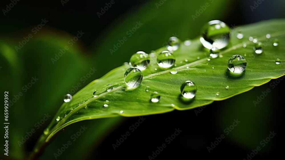 The Beauty of Dew Decorating the Leaves 4K The Beauty of Dew Decorating the Leaves 4K