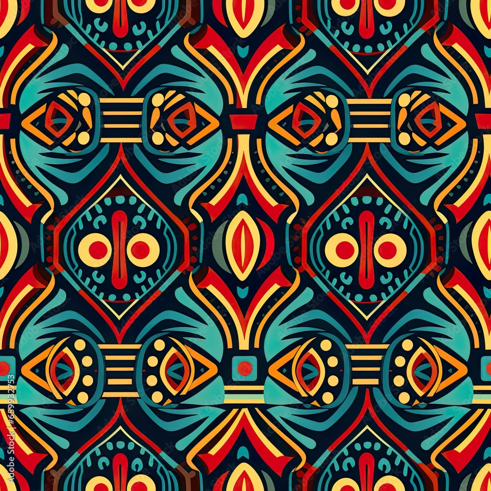 Abstract ornament in ethnic style, seamless pattern in Mexican style, blanket pattern, fabric seamless pattern Abstract ornament in ethnic style, seamless pattern in Mexican style, blanket pattern, fabric seamless pattern