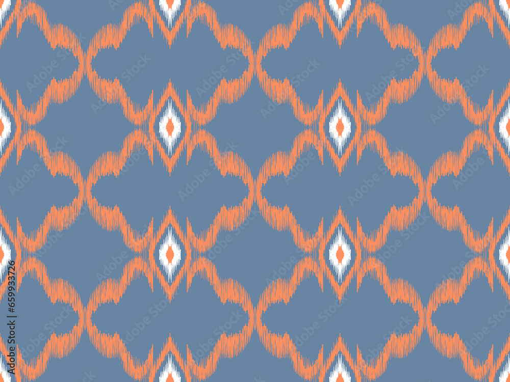 Fototapeta premium ethnic, ikat, patterns, geometric, native, tribal, boho, motif, aztec, textile, fabric, carpet, mandalas, african, american, india, flower, printing, wallpaper, silk, batik, fiber, asia, pape, abstrac