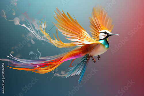 bird of paradise,bird of paradise in flight
