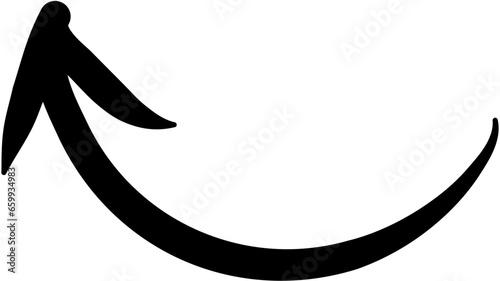 Hand drawn arrow