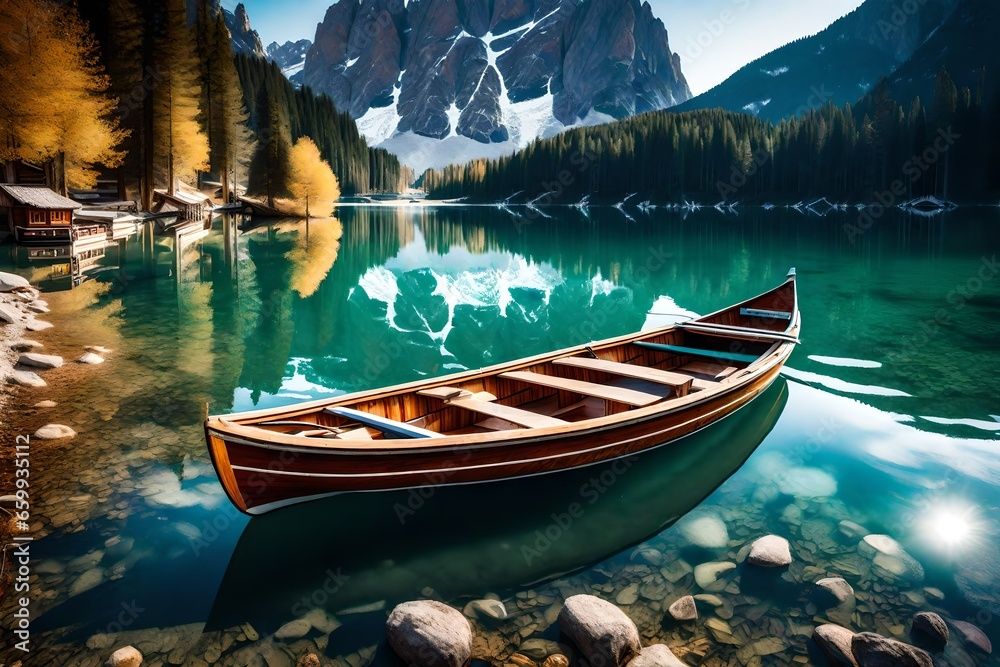 boat on lake