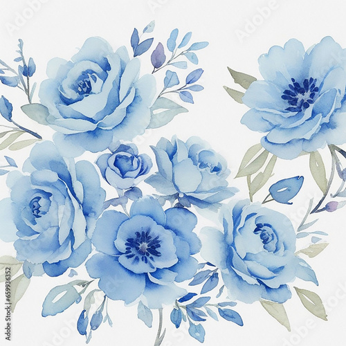 Floral frame background design 
