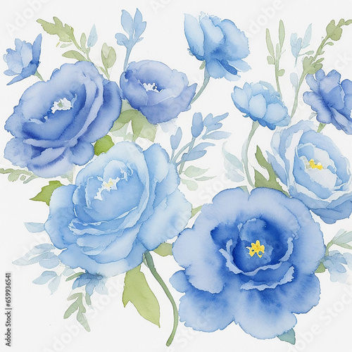 Colorful floral Ai generated design