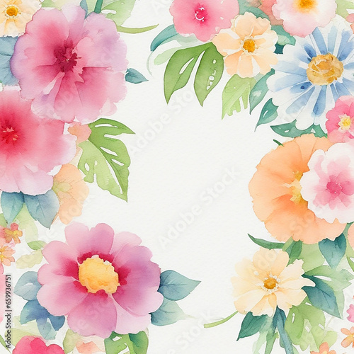 Colorful floral Ai generated design