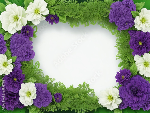 Colorful floral Ai generated design