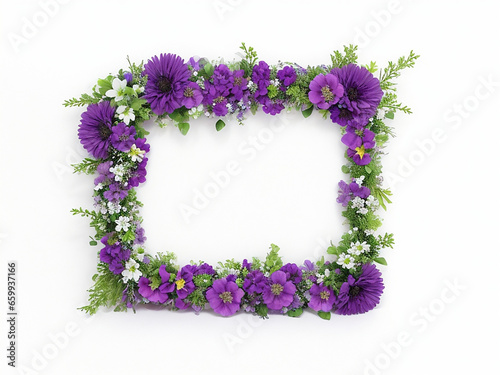 Colorful floral Ai generated design