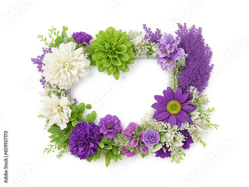 Colorful floral Ai generated design