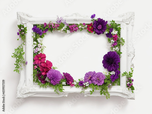 Colorful floral Ai generated design