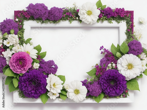 Colorful floral Ai generated design